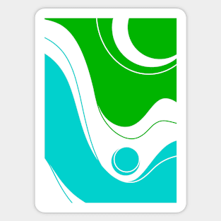 Abstract V1 8 Sticker